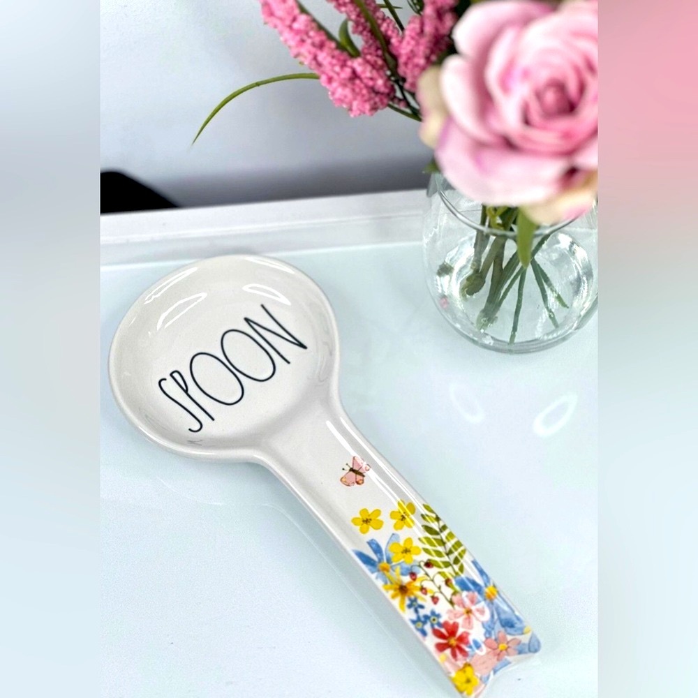 NEW Rae Dunn Spoon Rest Kitchen Floral - Picture 2 of 5